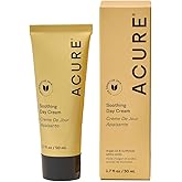 Acure Soothing Day Cream - Moisturizer for Dry Sensitive Skin, Hydrating & Soothing Facial Lotion with Argan Oil, Chamomile & Sunflower Amino Acids, Vegan & Cruelty Free Skincare - 1.7 fl oz