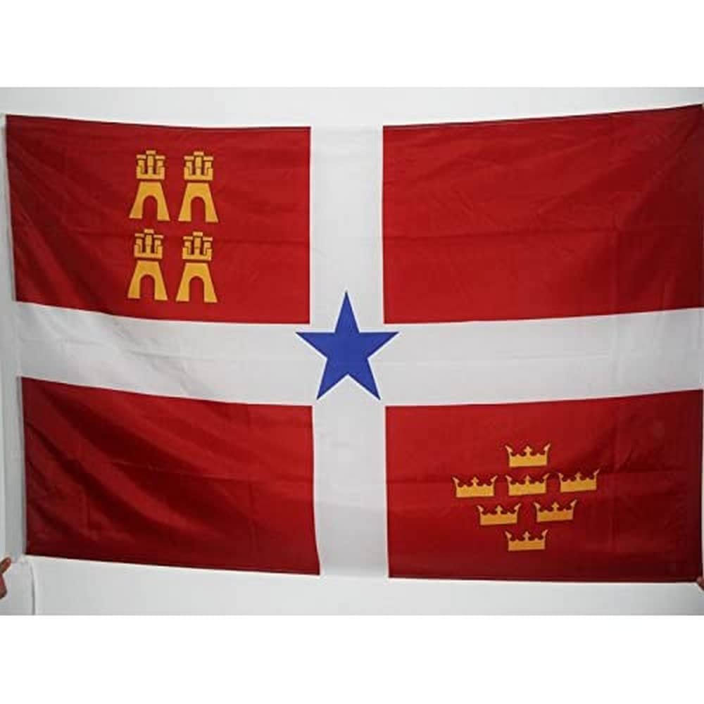 AZ FLAG - Murcia Independentist Flag - 3x5 Ft - Murcia nacionalist Banner with Sleeve - 100% Polyester - Fade Resistant - Vivid Colors - 3' x 5' Feet - 150x90 Cm