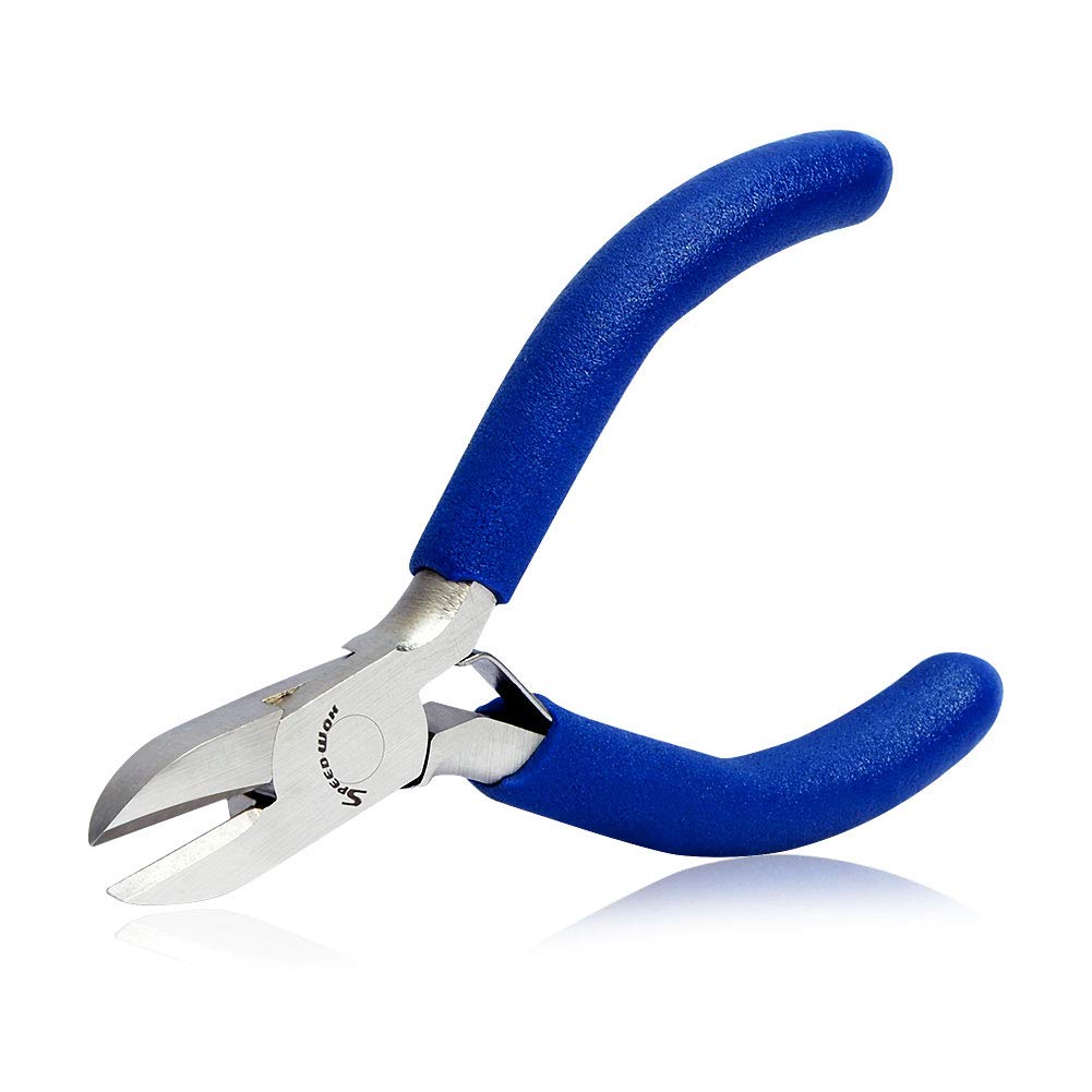 SPEEDWOX Diagonal Pliers Mini Chain Cutter Tools 3 Inches Precision Jewelry Making Plier Small Guitar String Cutter Micro Hand Tools Fine Pliers DIY Craft Beading Hobby Model Cutting Wire Work