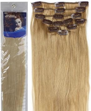 Amazon Com Alexxis 18 Clip In Human Hair Extensions 10pcs 100g