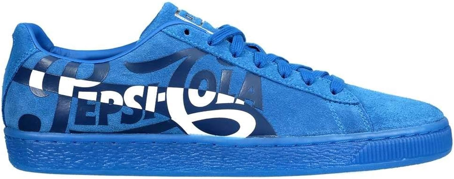 puma suede pepsi blue