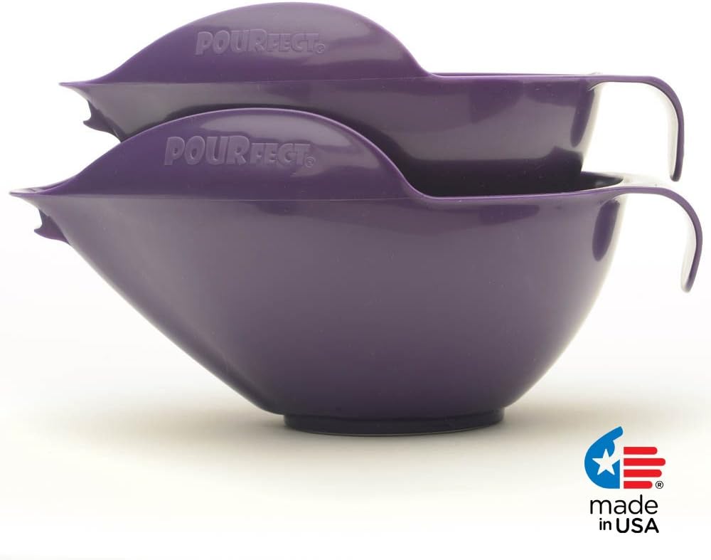 POURfect Mixing Bowls 1010-6 & 8 Cups - Dark Plum/Purple