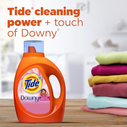 Tide with Downy Liquid Laundry Detergent Soap, High Efficiency (HE), April Fresh photo 8