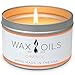 Wax and Oils Soy Wax Aromatherapy Scented Candles, Orange, 8 oz