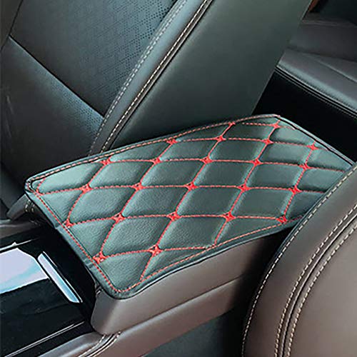 Uheng Car Center Console Cover, Universal Car Armrest Cover Protector, PU Leather Auto Arm Rest Cushion Pads, Fit for Most Vehicle, SUV, Truck Car Accessories