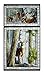 Quilting Treasures In The Woods 24in Panel Gray Fabric