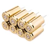 War Monkey 9mm Bullet Casing Polished Push Pins in Brass - Set of 8