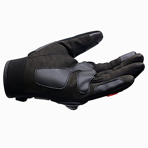 Touchscreen Cycling Gloves,Businda Alloy Steel Knuckle Motorcycle Motorbike Powersports Racing Tactical Paintball Gloves Waterproof Bicycle Motorcycle Riding Pad MTB Gloves for Men Women-XXL