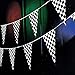 Tytroy Racing Pennant Flag Banners Black White Checkered Nascar Race Car Party Decor 100ft
