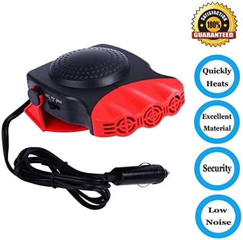 Portable Car Heater,LLOP 30 Seconds Fast Heating Quickly Defrosts Defogger 12V/24V 150W Auto Car Vehicle Cooling Fan Hot Warm Heater Fan 3-Outlet