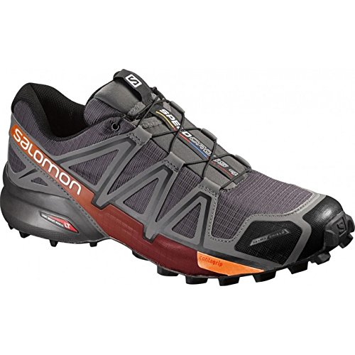Salomon Speedcross 4 CS Trail Running Shoe - Men's Autobahn/Detroit/Orange Rust, US 7.0/UK 6.5