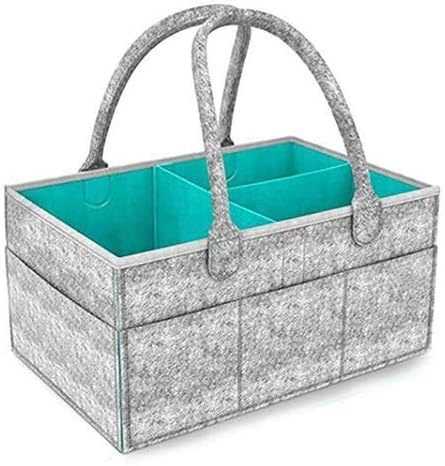 grey felt nappy caddy