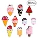 OUNONA Magnetic Dessert Fridge Magnet Sticker Ice Cream Refrigerator Magnets for Kitchen Office Cabinets Whiteboard Decor