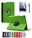 DragonPad Apple iPad Mini Case - 360 Degree Rotating Stand Case Cover with Auto Sleep/Wake Feature for iPad mini (10 Colors) (Green)