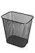 Ybmhome Steel Mesh Rectangular Open Top Waste Basket Bin Trash Can for Office Home 8x12x12 Inches 1103s (1, Black)