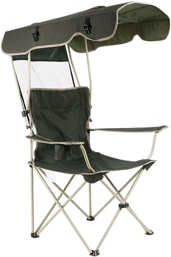 NSQY Folding Chair, Outdoor Portable Leisure Chair Sunshade Folding Chair Beach Fishing Chair