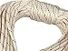 Yacht Braid Premium Polyester Rope 3/8 inch, White Red (100 feet)