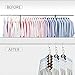 Closet Space Saving Hangers for Clothes Pants- 10.5 Inch Metal Wonder Hangers Stainless Steel Magic Cascading Hanger Updated Hook Design Closet Organizer Hanger