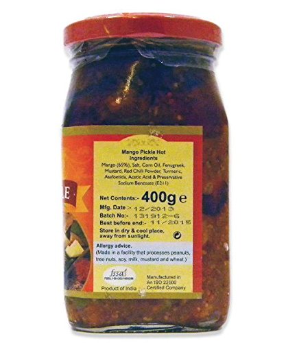Mango pickle with preservative sodium benzoate