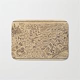 Marauder's Map (Complete) Bathroom Bath Door Mat Rug 16×24 inch