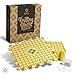 Blocking Mats for Knitting - Precise Grid with 1 inch Squares - Includes 100 T-Pins for Needlepoint and Crochet - Yellow…