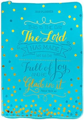 SoulScripts, 2017-2019 This the Day 18-Month Deluxe Day Planner, Turquoise, 7 x 9 1/4 inches