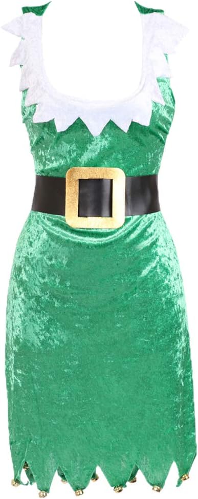 LADIES ELF DRESS FANCY DRESS COSTUME GREEN VELOUR DRESS + GREEN VELOUR SANTA HAT SANTAS GROTTO SANTAS LITTLE HELPER CHRISTMAS ELF SEXY XMAS OUTFIT SIZE: LARGE - BigaMart LADIES ELF DRESS FANCY DRESS COSTUME GREEN VELOUR DRESS + GREEN VELOUR SANTA HAT SANTAS GROTTO SANTAS LITTLE HELPER CHRISTMAS ELF SEXY XMAS OUTFIT SIZE: LARGE - BigaMart