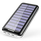 Solar Charger KEDRON 22000mAh Power Bank Portable charger with 2 Port Input & 3 Usb Output External Battery Pack for iPhone, iPad and Samsung Galaxy and More