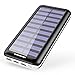Solar Charger KEDRON 22000mAh Power Bank Portable charger with 2 Port Input & 3 Usb Output External Battery Pack for iPhone, iPad and Samsung Galaxy and More