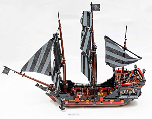 Piratenschiff 560 Teile - 6 Figuren Kanone Karibische See Kompatibel (307) Neu – Bild 4
