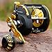 Burning Shark Towing Spool Sole Level Wind Reels, Pull Reels Boat Fishing Fishing Ocean for Sea Bass Salmon (STC40)