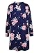olrain Women's Casual Floral Printed Long Kimono Coats Outwear Cardigan Tops