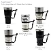 Aztec Trail Fold'n'Hold Foldable and Collapsible Handle for 20 and 30 ounces Tumblers, Black
