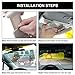 Yizen Extender Anti Glare Anti Dazzle Universal - Car Visor，2 in 1 Anti Dazzle Car Sun Visor for Night and Day, Universal Visor Extender for Eyesight Protecting，Sun Blocker Car Goggle with Car Cleanin