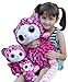 Aurora World YooHoo and Friends Medium Pammee Pink and Black Cheetah Plush