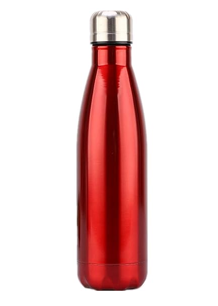 Aoweika Vakuum-Isolierte Edelstahl Trinkflasche, auslaufsicher-500ml, Thermosflasche für Kinder, Mädchen, Schule, Kindergarte