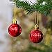 Valery Madelyn 24ct 40mm Christmas Ball Ornaments Red Decoration, Shatterproof Small Xmas Christmas Tree Ornaments Balls, Themed with Tree Skirt (Not Included)