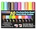 Liquid Chalk Markers Set (10-Pack) &ndash; Bold, Vibrant Colors &ndash; 6mm Reversible Tips &ndash; Non-Toxic, Odorless, Erasable &ndash; Crafts Art Supplies for Kids &ndash; Work on Chalkboards, Whiteboards, Paper, Glass & More