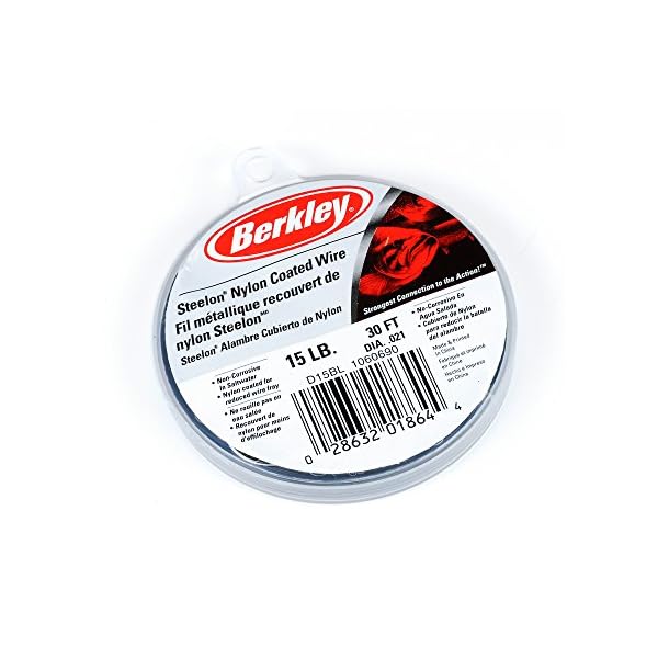 Berkley-SteelonTM-Nylon-Coated-Wire-120lb-544kg-30ft-1-Leaders-120lb-544kg-30ft
