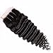 Freyja Hair Brazilian Virgin Hair Human Hair Closure With Baby Hair Deep Wave Top Lace Closure Part 8-20