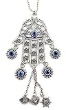 Hamsa Hand Car Charm Auto Mirror Rear view Good Luck Amulet Nazareth Store Evil Eye Charms Rear View Mirror Accessories