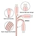 Youer Lightning Cable 3Pack 3FT 6FT 10FT Nylon Braided Certified iPhone Cable USB Cord Charging Charger for Apple iPhone 8, X, 7, 7 Plus, 6, 6s, 6+, 5, 5c, 5s, SE, iPad, iPod Nano, iPod Touch Pink
