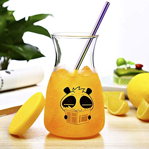 Multicolor Colorful Stainless Steel Straws, Reusable Drinking Straws Eco-Friendly Straight and Bend Straws for 20 30 OZ Yeti Tumblers Cups Mugs Cold Beverage with FDA (A, Multicolor)