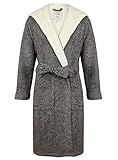 Men's Hooded Fleece Robe by John Christian - Dark Gray Marl