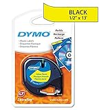 Dymo Corporation Letratag Tape, 1/2amp;quot;X13', Plastic Yellow