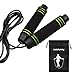 Jump Rope for Women,Men&Kids,Crossfit Jump Rope ,With Memory Foam Handles & Weighted Speed Cable & Fitness Workout, Jumping Exercise, Skipping, MMA and Boxing - Black