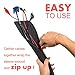 Homey Marketing Cable Management Sleeve Set,1 Adjustable 31