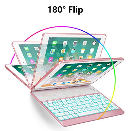 1 Keyboard+Compatible+Backlit+Wireless+Greenlaw+Rosegold