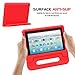 MoKo Case for Amazon Fire HD 10 Tablet (7th and 9th Generation, 2017 and 2019 Release) 10”, Kids Shock Proof Convertible Handle Light Weight Super Protective Stand Cover Case for Fire HD 10, RED