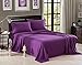 Honeymoon 1800 Brushed Microfiber Bed Sheet Set, Ultra Soft, Full - Purple